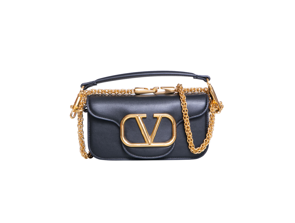 VALENTINO LOCÒ SMALL LEATHER BLACK
