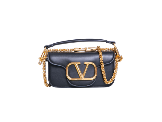 VALENTINO LOCÒ SMALL LEATHER BLACK