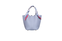 HERMÈS PICOTIN LOCK 18 TAURILLON CLEMENCE GRIS PATIN/GOLD HDWR C/TWILLY