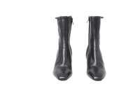 YSL XIV 80MM LEATHER ANKLE BOOTS BLACK - 36 BR
