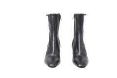 YSL XIV 80MM LEATHER ANKLE BOOTS BLACK - 36 BR