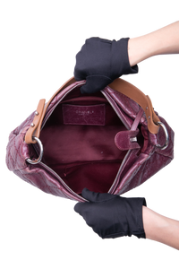 CHANEL ON THE ROAD HOBO CAVIAR BURGUNDY