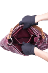 CHANEL ON THE ROAD HOBO CAVIAR BURGUNDY