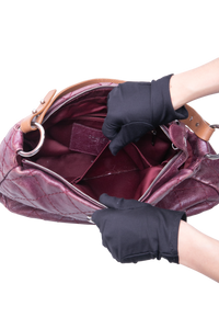 CHANEL ON THE ROAD HOBO CAVIAR BURGUNDY