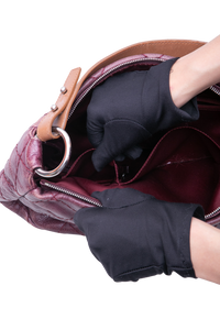 CHANEL ON THE ROAD HOBO CAVIAR BURGUNDY