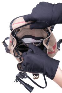 BURBERRY BACKPACK CHILTERN HOUSE CHECK BLACK