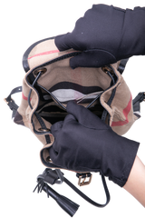 BURBERRY BACKPACK CHILTERN HOUSE CHECK BLACK