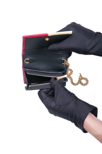 GUCCI ZUMI WALLET ON CHAIN PYTHON BICOLOR