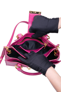 MIU MIU MADRAS LOCK LEATHER PEONIA