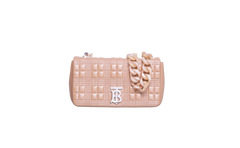 BURBERRY LOLA SMALL SHOULDER BAG QUILTED NUDE