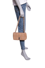 BURBERRY LOLA SMALL SHOULDER BAG QUILTED NUDE