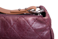 CHANEL ON THE ROAD HOBO CAVIAR BURGUNDY