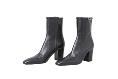 YSL XIV 80MM LEATHER ANKLE BOOTS BLACK - 36 BR