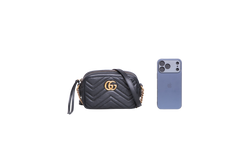 GUCCI GG MARMONT CAMERA BAG MINI BLACK