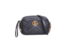 GUCCI GG MARMONT CAMERA BAG MINI BLACK