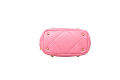 VALENTINO ROMAN STUD SMALL TOP HANDLE PINK