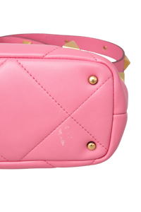 VALENTINO ROMAN STUD SMALL TOP HANDLE PINK