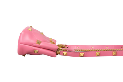 VALENTINO ROMAN STUD SMALL TOP HANDLE PINK