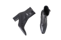 YSL XIV 80MM LEATHER ANKLE BOOTS BLACK - 36 BR