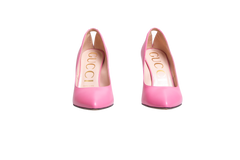 GUCCI SCARPIN MALAGA KID GG LEATHER PINK - 37 1/2 Brasil