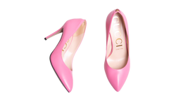GUCCI SCARPIN MALAGA KID GG LEATHER PINK - 37 1/2 Brasil