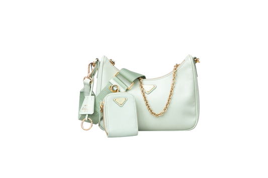 PRADA RE-EDITION 2005 SAFFIANO SAGE GREEN