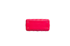 DIOR LADY DIOR MEDIUM CANNAGE LAMBSKIN FUCHSIA RED