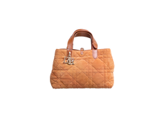 DIOR TOUJOURS MEDIUM MACROCANNAGE SUEDE GOATSKIN GOLDEN