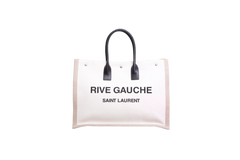 YSL RIVE GAUCHE LARGE LINEN CANVAS BEIGE/BLACK