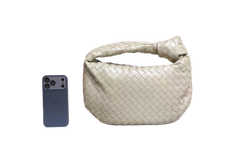 BOTTEGA JODIE SMALL INTRECCIATO TRAVERTINE