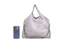 STELLA McCARTNEY FALABELLA SHAGGY LIGHT GRAY