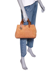 DIOR TOUJOURS MEDIUM MACROCANNAGE SUEDE GOATSKIN GOLDEN