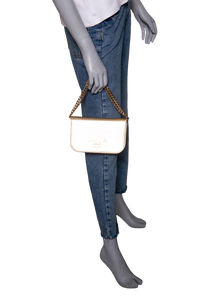 PRADA SAFFIANO LUX BANDOLIERA METALLIC GOLD