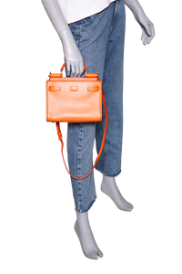 D&G SICILY 62 SHOULDER BAG LEATHER ORANGE