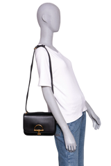 GUCCI SIENA SMALL TOP HANDLE LEATHER BLACK