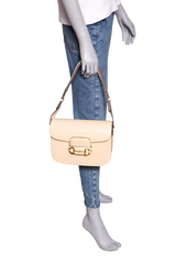 GUCCI HORSEBIT 1955 MEDIUM LEATHER CREAM