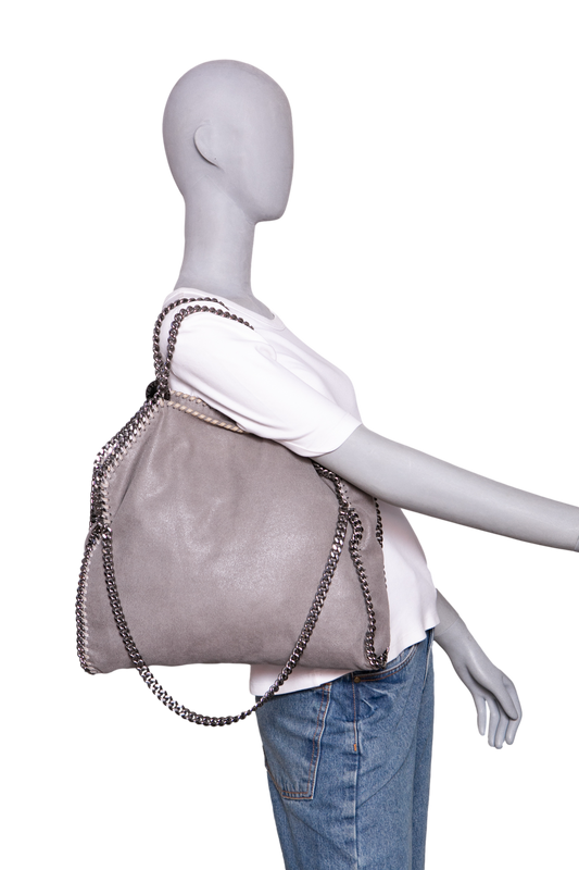 STELLA McCARTNEY FALABELLA SHAGGY LIGHT GRAY