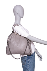 STELLA McCARTNEY FALABELLA SHAGGY LIGHT GRAY