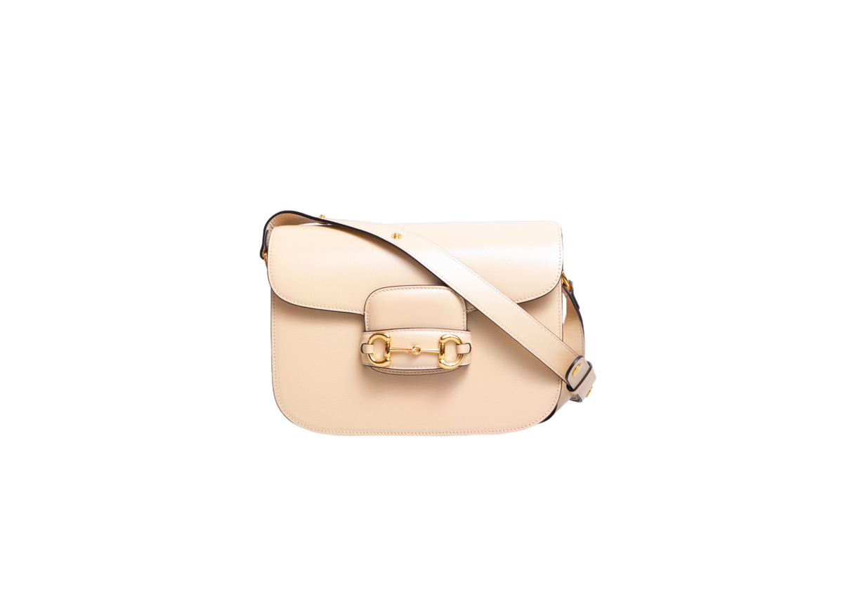 GUCCI HORSEBIT 1955 MEDIUM LEATHER CREAM