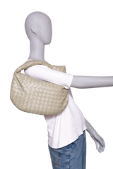 BOTTEGA JODIE SMALL INTRECCIATO TRAVERTINE