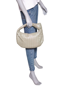 BOTTEGA JODIE SMALL INTRECCIATO TRAVERTINE