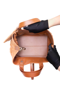 DIOR TOUJOURS MEDIUM MACROCANNAGE SUEDE GOATSKIN GOLDEN
