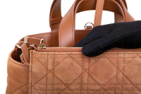 DIOR TOUJOURS MEDIUM MACROCANNAGE SUEDE GOATSKIN GOLDEN
