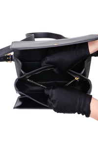 GUCCI SIENA SMALL TOP HANDLE LEATHER BLACK