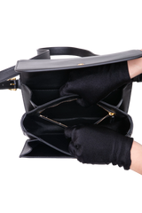 GUCCI SIENA SMALL TOP HANDLE LEATHER BLACK
