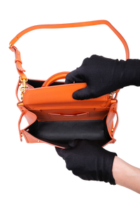 D&G SICILY 62 SHOULDER BAG LEATHER ORANGE