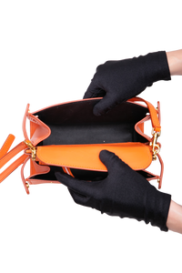 D&G SICILY 62 SHOULDER BAG LEATHER ORANGE