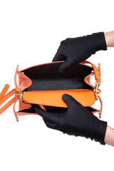 D&G SICILY 62 SHOULDER BAG LEATHER ORANGE