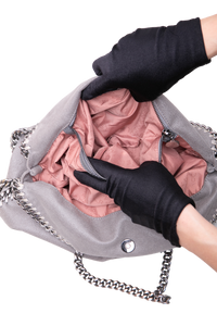 STELLA McCARTNEY FALABELLA SHAGGY LIGHT GRAY