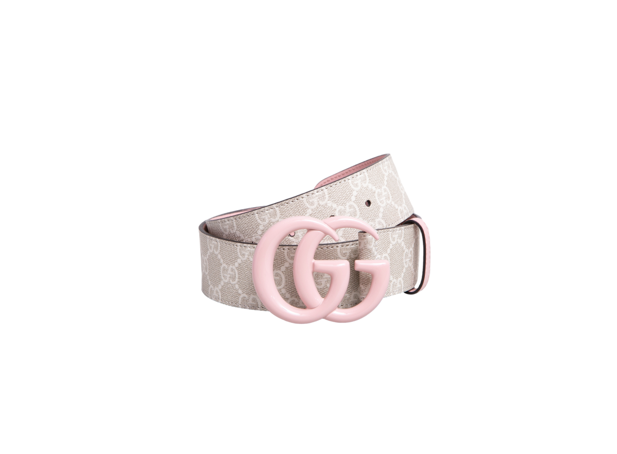 GUCCI BELT GG MARMONT SUPREME/LIGHT PINK